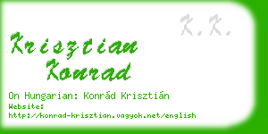 krisztian konrad business card